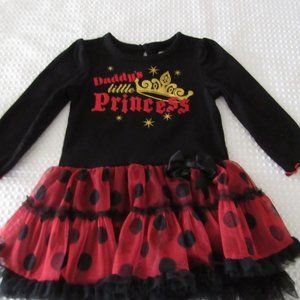 Dad's Little Princess Size 18- 24 Months Baby Glam